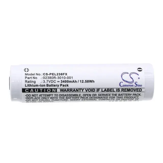Alt view image 3 of 3 - CS Replacement Battery for Pelican 7610 Tactical Flashlight,7620 Tactical Flashlight,50 PN:02380R-3010-000E 3400mAh / 12.58Wh