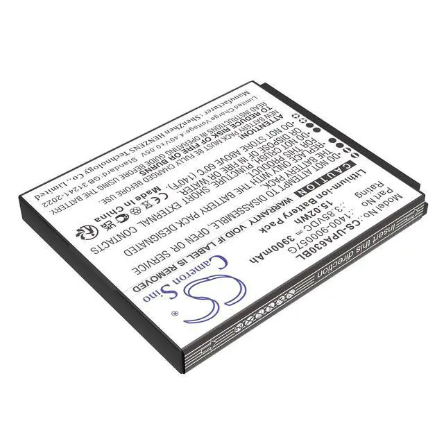 Alt view image 2 of 5 - CS Replacement Battery for Unitech EA630,EA630 Plus PN:1400-900057G 3900mAh / 15.02Wh