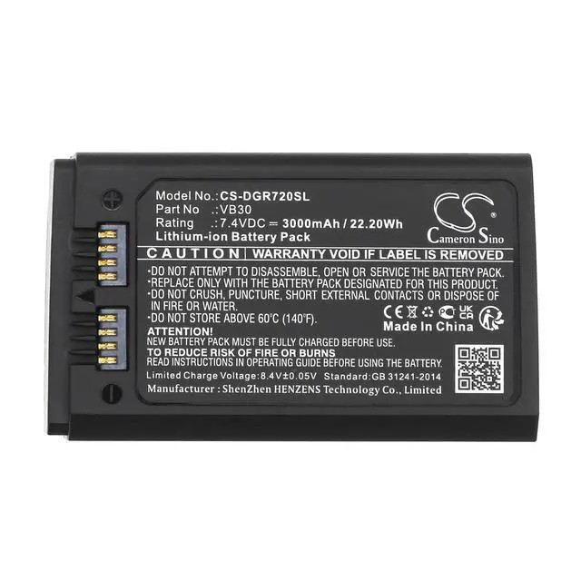 Alt view image 5 of 5 - CS Replacement Battery for GODOX V1 Pro,V850 ,V860 ,MF-R76,Ring 72,AD100 Pro PN:VB30 3000mAh / 22.2Wh