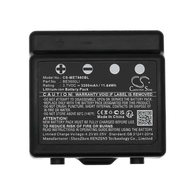 Alt view image 5 of 5 - CS Replacement Battery for IMET M880 KRON,ZED,THOR2,ZEUS2,THOR2 DG Transmitters,ZEUS2 DG Transm PN:BE3600LI 3200mAh / 11.84Wh