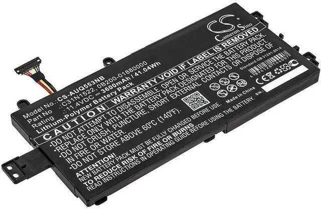 Main image of CS Replacement Battery for Asus Q553U,Q553UB-BSI7T13 PN:C31N1522,0B200-01880000 3600mAh / 41.04Wh