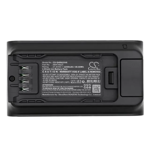 Alt view image 5 of 5 - CS Replacement Battery for Shark BU3120,BU3521,Cordless Detect Pro,IW3110C,IW3111C,IW3120C,IW3511 PN:XBTR625 2250mAh / 48.6Wh