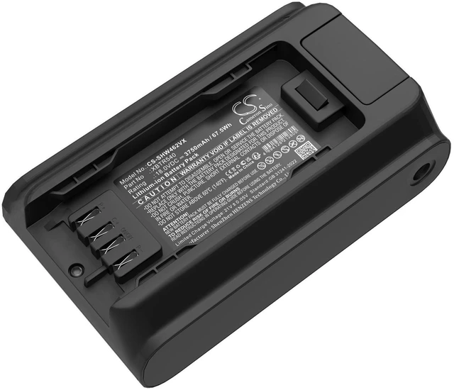 Main image of CS Replacement Battery for Shark IW4624,IW4625 PN:XBTR540,XBTR540DC,XBTR540DCEU 3750mAh / 67.5Wh