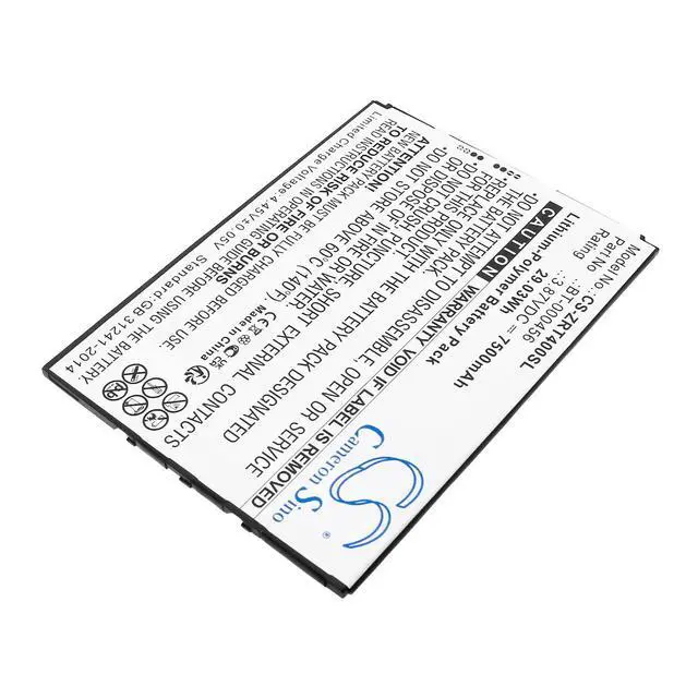 Alt view image 2 of 5 - CS Replacement Battery for Zebra ET40,ZT45 PN:BT-000456,BT-000456-30,BTRY-ET4X-10IN1-01 7500mAh / 29.03Wh