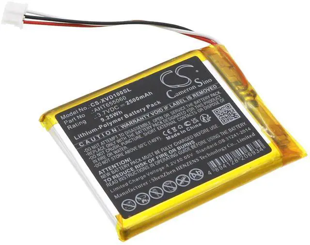 Main image of CS Replacement Battery for Xhorse VVDI Key Tool Max Programming Device PN:AHT655060 2500mAh / 9.25Wh