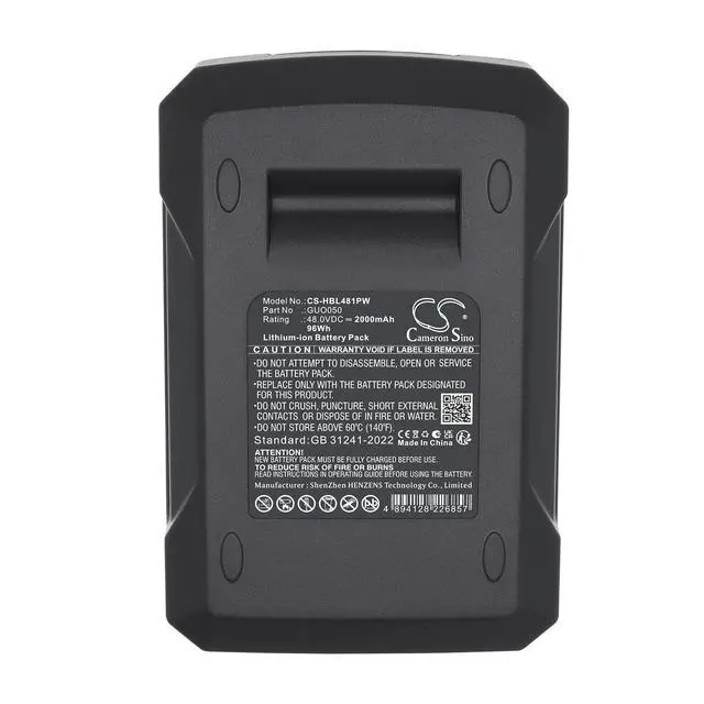 Alt view image 5 of 5 - CS Replacement Battery for SuperHandy 3 Wheel Power Mobility Scooter Plus, 4 Wheels Folding Mobili PN: GUO050 2000mAh / 96Wh