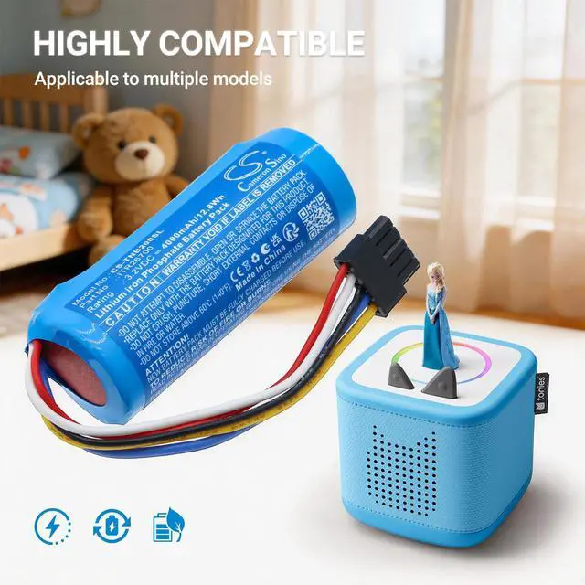 Alt view image 5 of 5 - CS Replacement Battery for Tonies 10005, Tonie Box ii,Tonie Box 2 PN: ITR26700,51014572 4000mAh / 12.8Wh