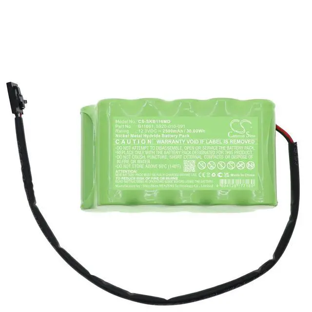 Alt view image 3 of 5 - CS Replacement Battery for Stryker SP-1C,SP-2CX,0AXINST10,0AXSTGX10,SP-1C Smart Pump Tourniquet,SP-2 PN:B11691 2500mAh / 30Wh