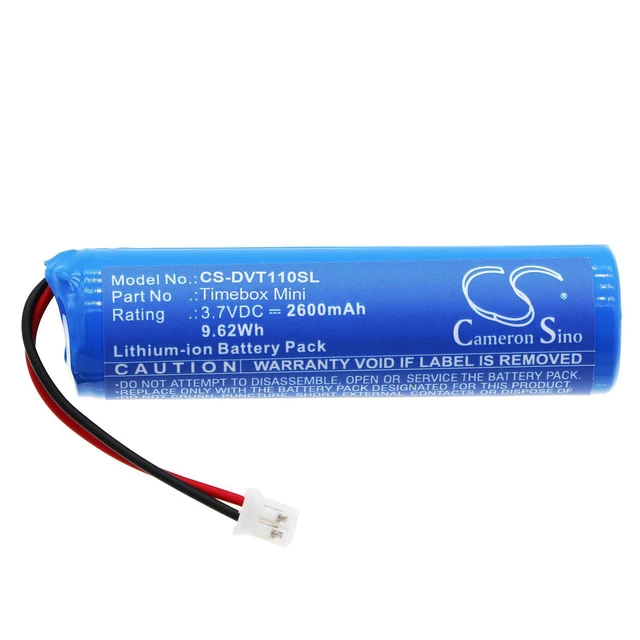 Alt view image 3 of 5 - CS Replacement Battery for Divoom Timebox Mini,Timebox-Mini PN: 2600mAh / 9.62Wh