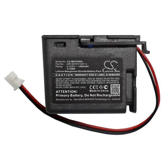Alt view image 3 of 4 - CS Replacement Battery for Mitsubishi MR-BAT6V1SET-A PN: 1450mAh / 8.7Wh