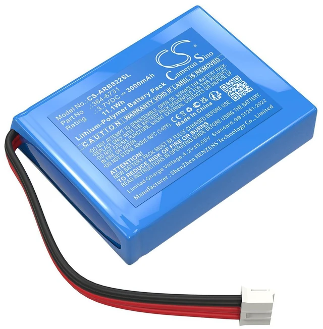 Main image of CS Replacement Battery for ABB 364-6731,3BSC760019E1,AB12G,SB822 PN: 3000mAh / 11.1Wh