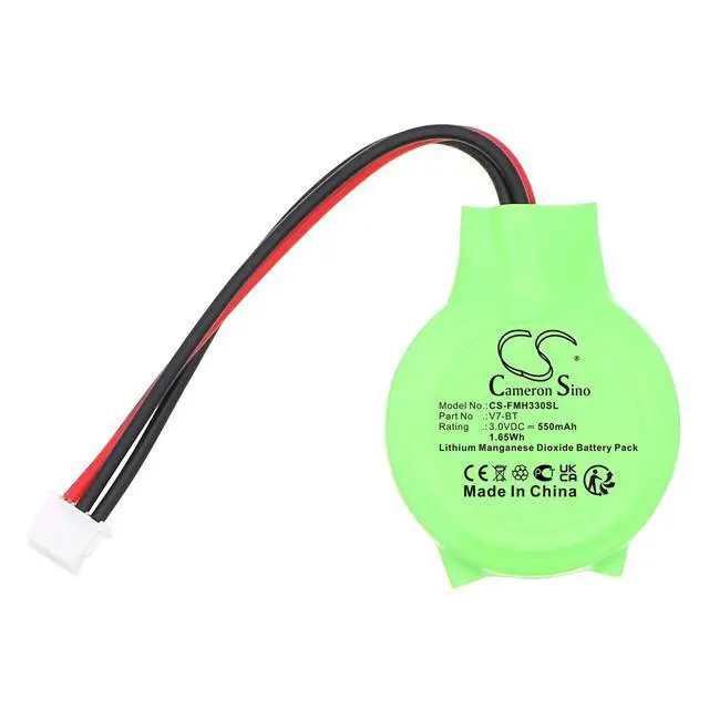 Alt view image 3 of 5 - CS Replacement Battery for Fuji Electric UG221,UG30P-BT,UG330H,V606,V7,V8 PN:V7-BT 550mAh / 1.65Wh
