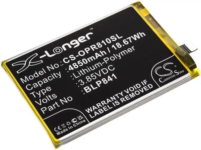 Main image of CS Replacement Battery for Oppo Realme 8,Realme Q3,Realme Q3I,RMX3085 PN:BLP841 4850mAh / 18.67Wh