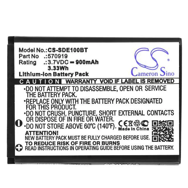 Alt view image 3 of 5 - CS Replacement Battery for SEDEA S5,elegant 10 PN:570919 900mAh / 3.33Wh