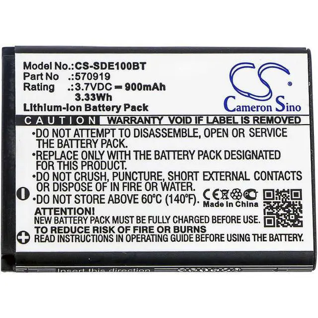 Alt view image 5 of 5 - CS Replacement Battery for SEDEA S5,elegant 10 PN:570919 900mAh / 3.33Wh