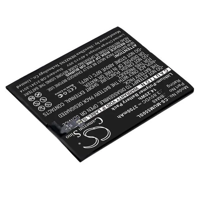 Alt view image 2 of 5 - CS Replacement Battery for Xiaomi Note 2 Standard,2015211 PN:BM48 3700mAh / 14.25Wh