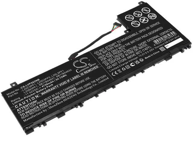 Main image of CS Replacement Battery for Lenovo IdeaPad 5 Pro 14ITL6-82L30004MX,IdeaPad 5 Pro 14ITL6-82L3000N PN:L20C3PF1 4750mAh / 54.72Wh