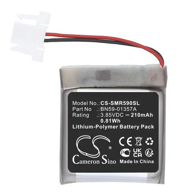 Alt view image 3 of 5 - CS Replacement Battery for Samsung BN59-01357F,BN59-01385A,GQ43Q72AAUXZG,GQ43Q73AAUXZG,GQ43Q74 PN:BN59-01357A 210mAh / 0.81Wh
