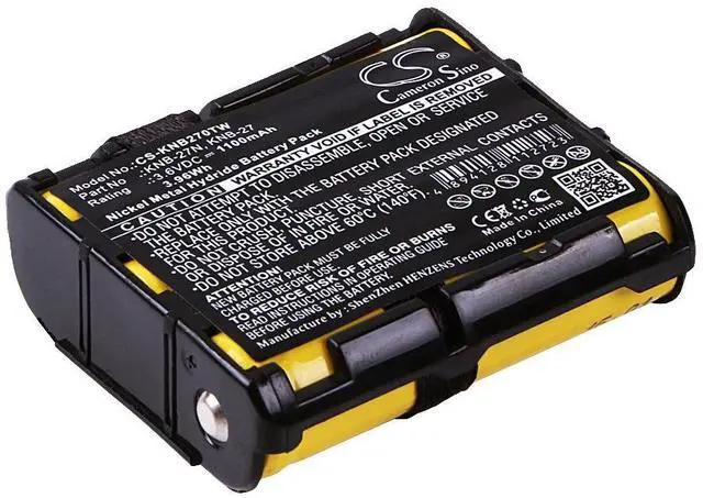 Main image of CS Replacement Battery for Kenwood TK-3130,TK-3131 PN:KNB-27N,KNB-27 1100mAh / 3.96Wh