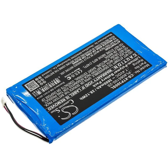 Alt view image 2 of 5 - CS Replacement Battery for XTOOL EZ300 Pro,i80 Pad PN:PL6065100-2S 3800mAh / 28.12Wh