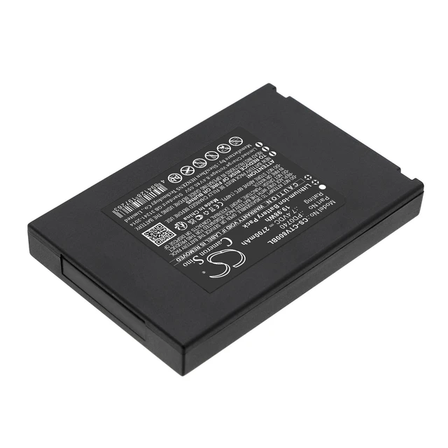 Alt view image 2 of 5 - CS Replacement Battery for Centerm V8,K9 PN:PD0740 2700mAh / 19.98Wh