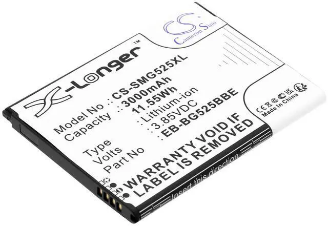 Main image of CS Replacement Battery for Samsung Galaxy XCover 5 2021,SM-G525F,SM-G525F/DS,Galaxy XCover 5,SM-G525N PN:EB 3000mAh / 11.55Wh