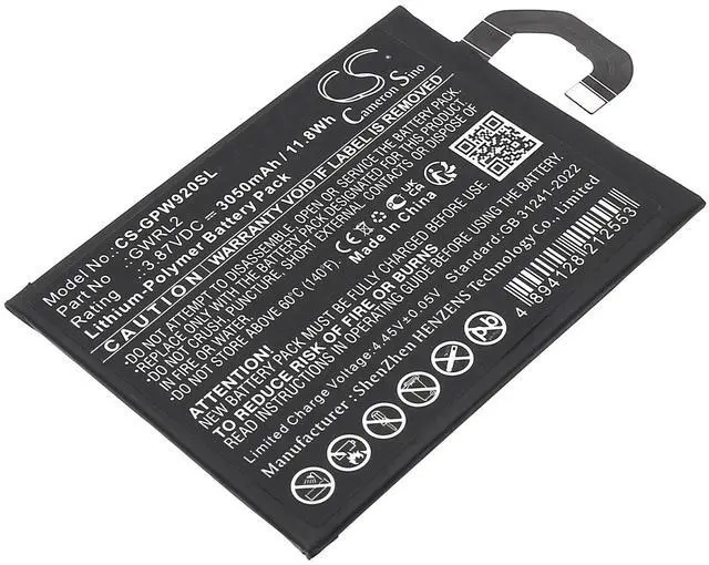 Main image of CS Replacement Battery for Google GC15S,GGH2X,Pixel 9 Pro Fold PN:GWRL2 3050mAh / 11.8Wh