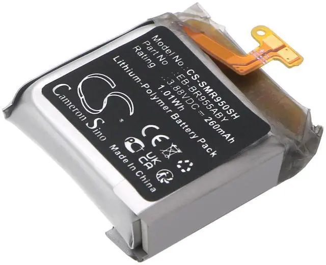 Main image of CS Replacement Battery for Samsung Galaxy Watch 6 Classic 43mm,SM-R950,SM-R955 PN:GH43-05160A,EB-BR955ABY 260mAh / 1.01Wh