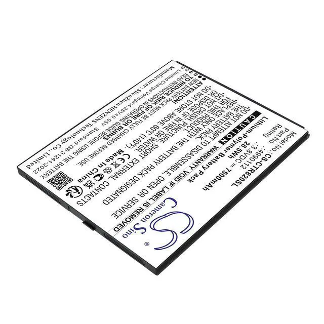 Alt view image 2 of 5 - CS Replacement Battery for Cedar CT8,CT8X2 PN:4990112 7500mAh / 28.5Wh