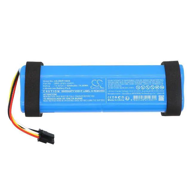 Alt view image 3 of 5 - CS Replacement Battery for Roborock A8600RR,EWFD26HRR,EWFD28HRR,EWFD32HRR,G30U,P10 Pro,P PN: BRR-2P4S-6400S 5200mAh / 74.88Wh