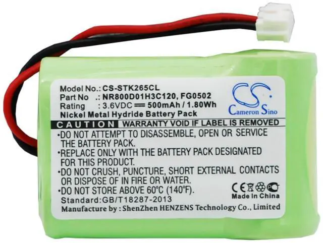Main image of CS Replacement Battery for France Telecom Amarys 265,Amarys 265SF,Amarys 275,Amarys 285,Amar PN:NR800D01H3C120 500mAh / 1.8Wh