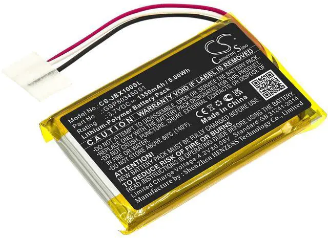 Main image of CS Replacement Battery for JBL Free Charging Case,Free X TWS Charging Case PN:GSP803450 01 1350mAh / 5Wh