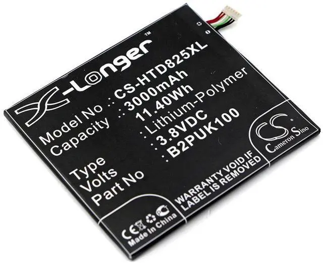 Main image of CS Replacement Battery for HTC Desire 825,Desire 825 TD-LTE,D825u,Desire 825 Dual Sim,D825h,2PUK00 PN:B2PUK1 3000mAh / 11.4Wh
