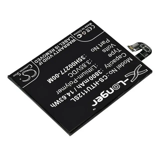 Alt view image 2 of 4 - CS Replacement Battery for HTC U11+,U11 Plus PN:35H00277-00M,35H00271-01M 3800mAh / 14.63Wh