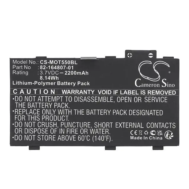 Alt view image 5 of 5 - CS Replacement Battery for Symbol,Motorola,Zebra MC36 PN: 2200mAh / 8.14Wh
