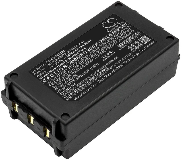 Main image of CS Replacement Battery for Laird Cattron Theimeg Easy,Mini,TC100,TC200,TH-EC30,TH-EC40 PN:BT923-00075 2000mAh / 24Wh