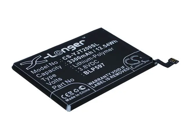Alt view image 2 of 5 - CS Replacement Battery for OnePlus 2,Two,A2005,A2001,A2003,2 Global Dual SIM,2 Global Dual SIM TD-LTE PN:BL 3300mAh / 12.54Wh