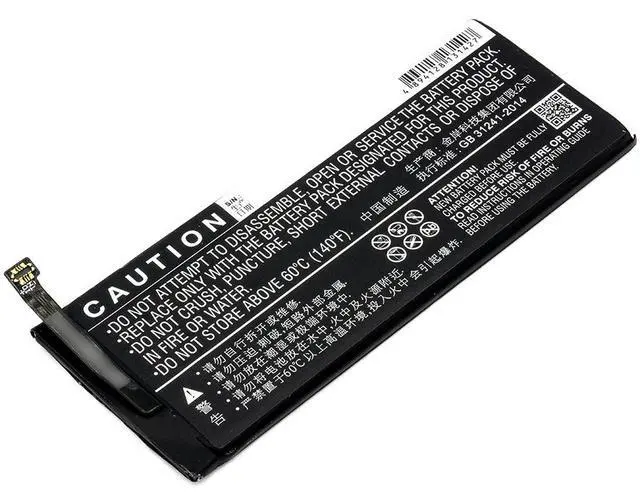 Alt view image 3 of 5 - CS Replacement Battery for MeiZu Pro 7,M792Q,M792C PN:BA792,BA791 2900mAh / 11.17Wh
