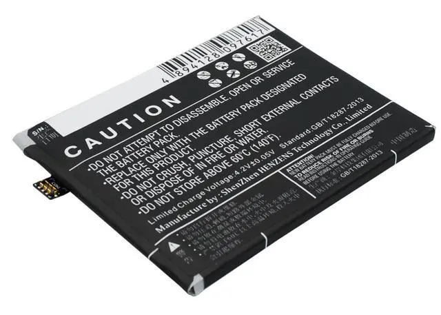 Alt view image 4 of 5 - CS Replacement Battery for MeiZu M1,Note PN:BT42 3100mAh / 11.78Wh