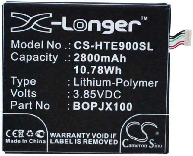 Main image of CS Replacement Battery for HTC One E9,One E9 plus,A55,One E9w,E9sw,E9st,E9pt,E9px,A53,One E PN:35H00239-00M 2800mAh / 10.78Wh