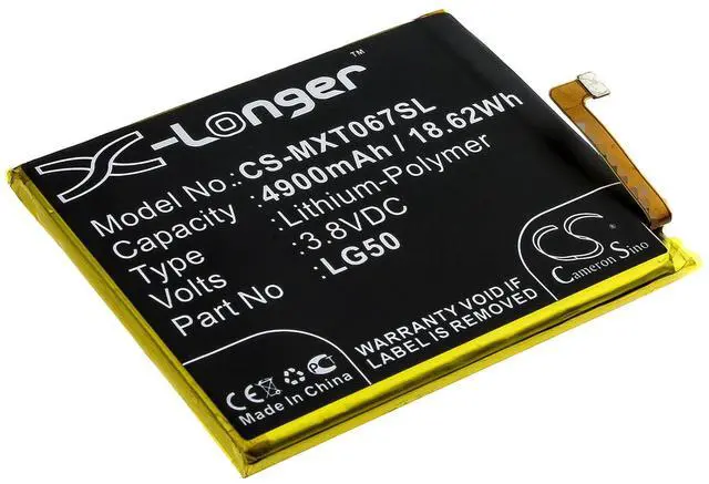 Main image of CS Replacement Battery for Motorola One Fusion Plus,XT2067 PN:LG50 4900mAh / 18.62Wh