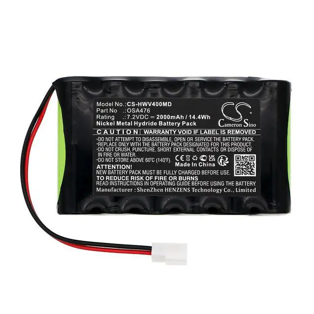 Alt view image 3 of 5 - CS Replacement Battery for H-Wave H4,OTC PN:OSA476 2000mAh / 14.4Wh