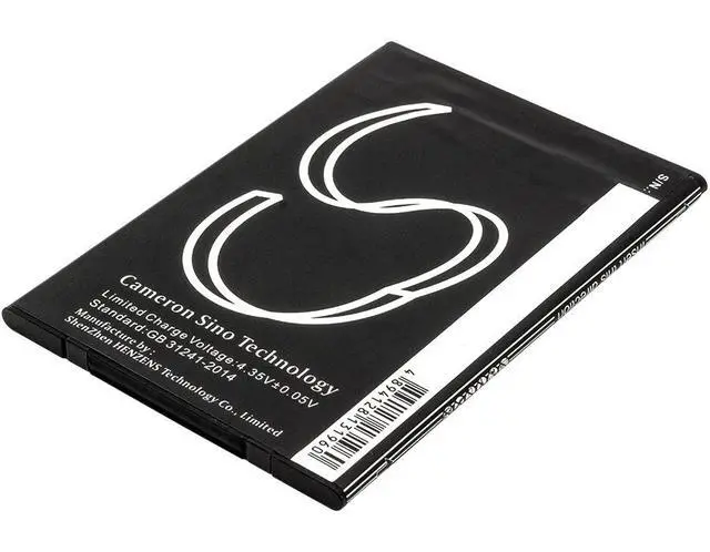 Alt view image 4 of 5 - CS Replacement Battery for Archos 64 Xenon PN:AC64XE 3400mAh / 12.92Wh