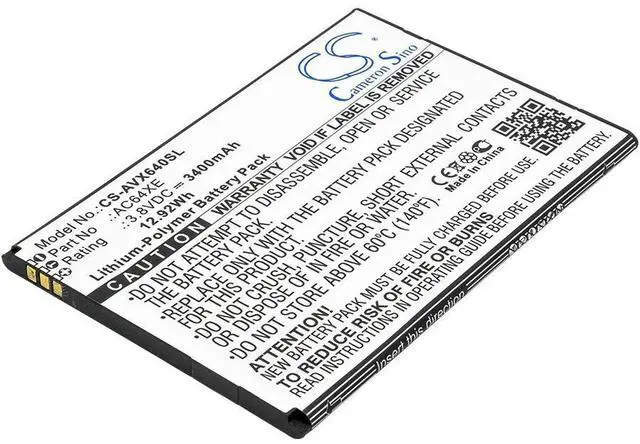 Main image of CS Replacement Battery for Archos 64 Xenon PN:AC64XE 3400mAh / 12.92Wh