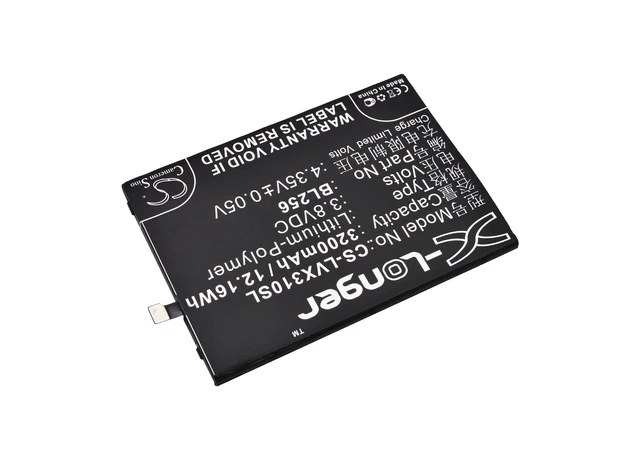 Alt view image 2 of 5 - CS Replacement Battery for Lenovo Vibe X3 Lite,PB1-750N,K51c78,Lemon X3 Lite,Vibe X3 Youth Version PN:BL256 3200mAh / 12.16Wh