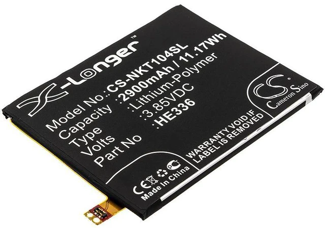 Main image of CS Replacement Battery for Nokia Nokia 5,5 Dual SIM,5 Dual SIM TD-LTE,5 Dual SIM TD-LTE LATAM,HMD PN:HE336 2900mAh / 11.17Wh