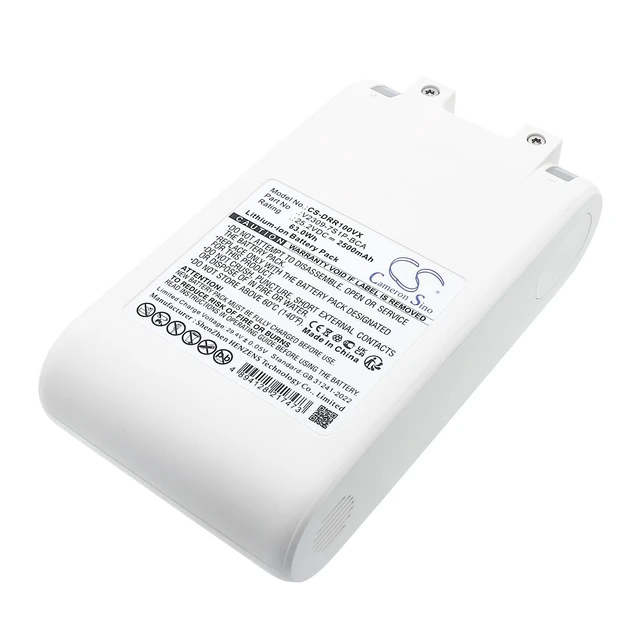 Alt view image 3 of 5 - CS Replacement Battery for Dreame R10 PN:V2309-7S1P-BCA 2500mAh / 63Wh