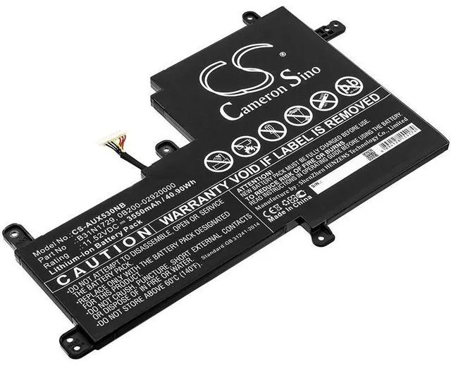 Main image of CS Replacement Battery for Asus VivoBook S15 S530UA,VivoBook S15 S530,S5300UN,VivoBook S15 S530U PN:B31N1729 3550mAh / 40.9Wh