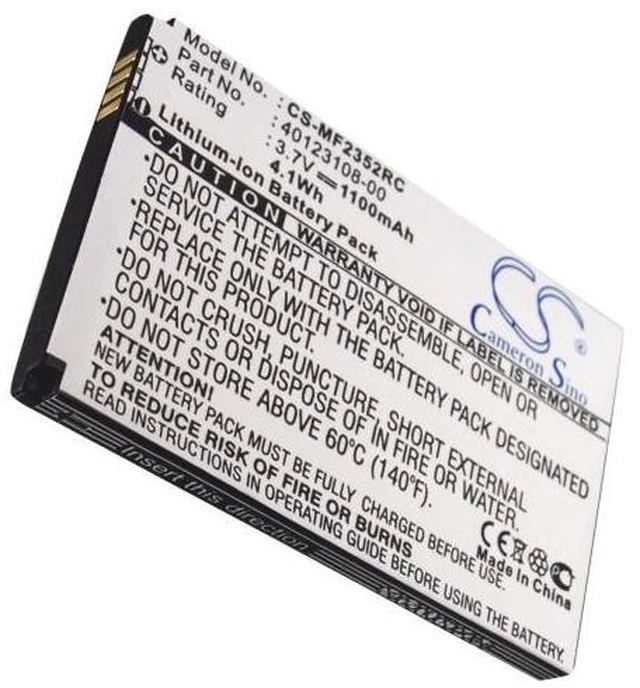 Alt view image 5 of 5 - CS Replacement Battery for Bell,Rogers,Vodafone,Novatel Wireless MiFi 2372 PN: 1100mAh / 4.07Wh