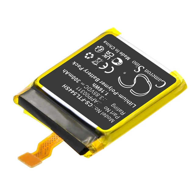 Alt view image 2 of 5 - CS Replacement Battery for Fossil DW11F,Gen 5E 44mm PN:APP00311 300mAh / 1.16Wh